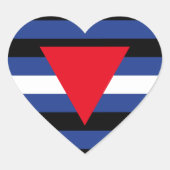 LEDEREN QUEER PRIDE HART STICKER (Voorkant)