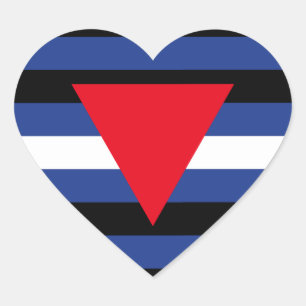 LEDEREN QUEER PRIDE HART STICKER