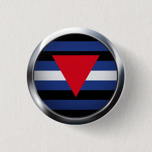 LEDEREN QUEER PRIDE MEDAILLON RONDE BUTTON 3,2 CM