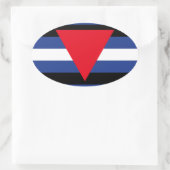 LEDEREN QUEER PRIDE OVALE STICKER (Tas)