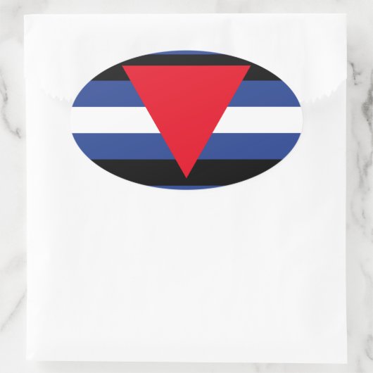 LEDEREN QUEER PRIDE OVALE STICKER (Tas)