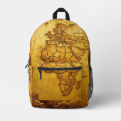 Lederen rugzak met avontuurlijke look (Voorkant)