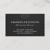 lederen schoot | Stitched Visitekaartje (Voorkant)