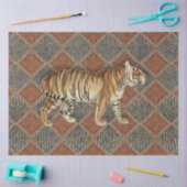 lederen slang in tijger - zwarte ontkoppeling tissuepapier (Craft)