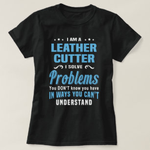 lederen snijder t-shirt