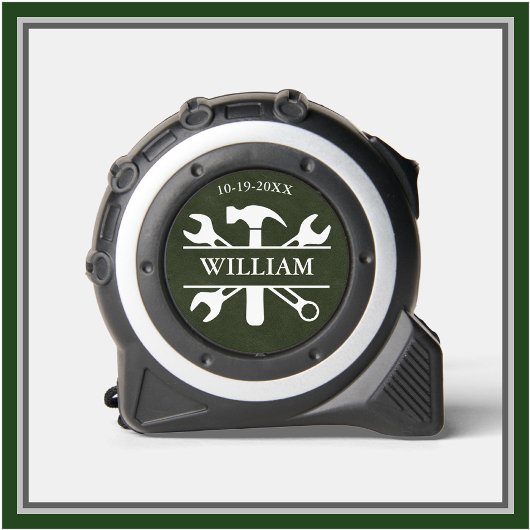 Lederen Structuur Tool Set Naam Datum Groen Rolmaat