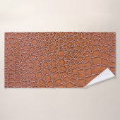 lederen textuur achtergrondstructuur, kunst, achte badhanddoek (Badhanddoek)