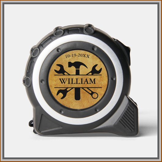 Lederen textuur gereedschap Naam instellen Datum Rolmaat