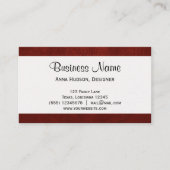 Lederen textuur, lederen achtergrond - rood visitekaartje (Voorkant)