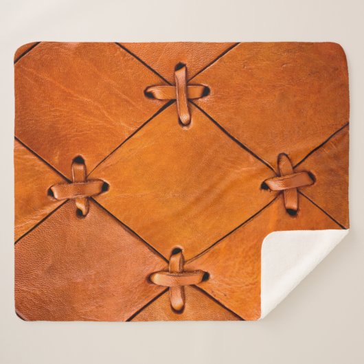 Lederen textuur. sherpa deken (Voorkant (horizontaal))