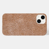 Lederen textuur suède achtergrond patroon Natural Case-Mate iPhone Case (Achterkant (horizontaal))