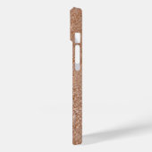 Lederen textuur suède achtergrond patroon Natural Case-Mate iPhone Case (Achterkant / Links)
