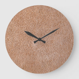 Lederen textuur suède achtergrond patroon Natural Grote Klok