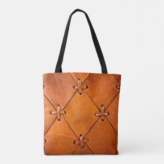 Lederen textuur. tote bag (Achterkant)