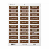 Lederen uitstraling poot etiket (Full Sheet)
