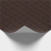 Lederen van Baroque Floral Faux Cadeaupapier (Hoek)