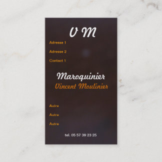 Lederen visitekaartje