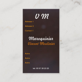 Lederen visitekaartje