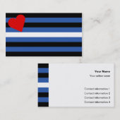 Lederen Vlag Trick-kaart Visitekaartje (Voorkant / Achterkant)