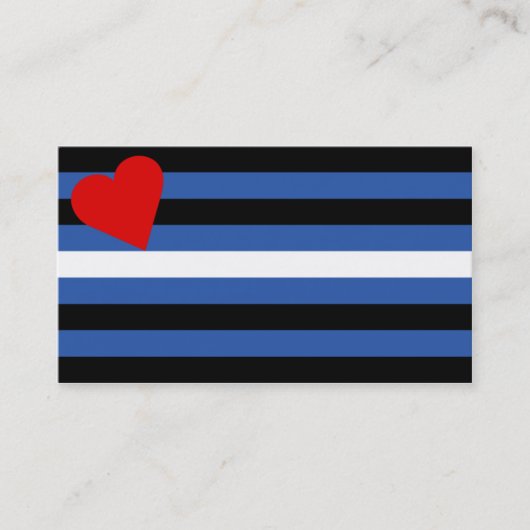 Lederen Vlag Trick-kaart Visitekaartje (Voorkant)