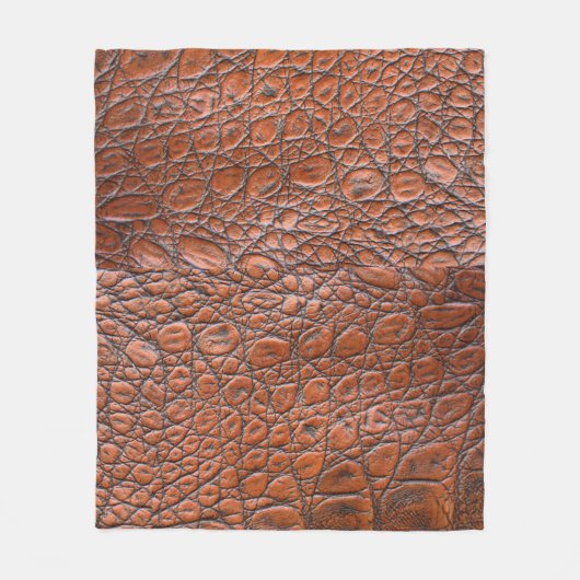 lederen vlootsbank fleece deken (Voorkant)