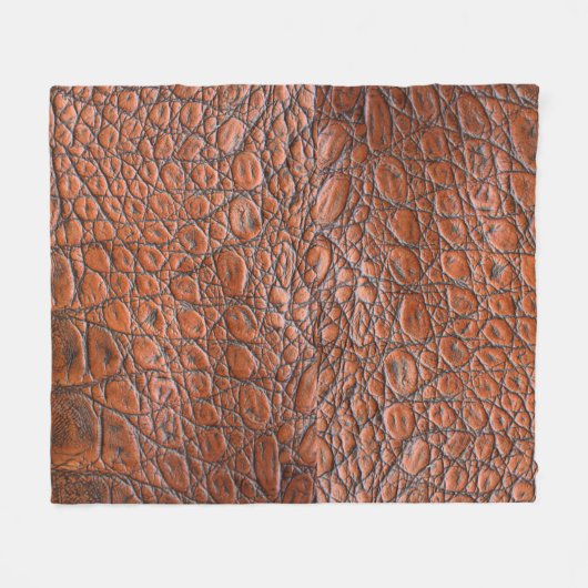 lederen vlootsbank fleece deken (Voorkant (Horizontaal))