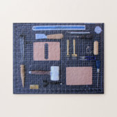 Lederen werktuigkit - 11x14 - 252 pc's legpuzzel (Horizontaal)