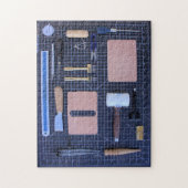 Lederen werktuigkit - 11x14 - 252 pc's legpuzzel (Verticaal)