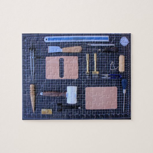 Lederen werktuigkit - 8x10 - 110 pc's legpuzzel (Horizontaal)