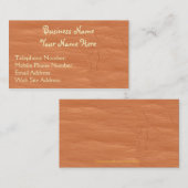 Lederen Westerne stijl 6 Visitekaartjes (Voorkant / Achterkant)