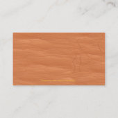 Lederen Westerne stijl 6 Visitekaartjes (Achterkant)