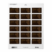 Lederen zien er uit als donker etiket (Full Sheet)