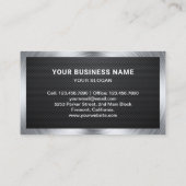 Lederen Zwart Blauw Auto Legering Wiel Rim Mechani Visitekaartje (Achterkant)