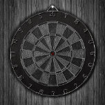 Lederenafdrukken van classy dartbord<br><div class="desc">Zwart en grijs leder getextureerd dart board.</div>