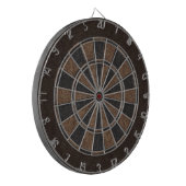 Lederenafdrukken van elegant dartbord (Voorkant Links)