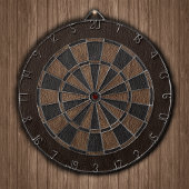 Lederenafdrukken van elegant dartbord