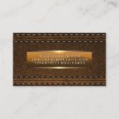 Lederenmetaalglansbanner Visitekaartje (Achterkant)