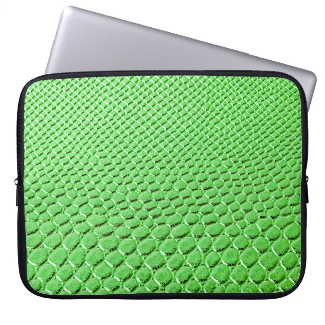 Lederglansstructuur,  achtergrondgebonden laptop sleeve (Voorkant)