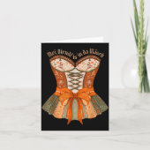 Lederhosen Costume Cute German Bavarian Women  Kaart (Voorkant)