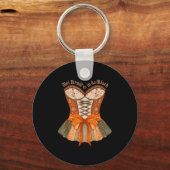 Lederhosen Costume Cute German Bavarian Women  Sleutelhanger (Voorkant)