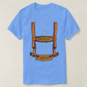Lederhosen Costume  Oktoberfest Men German Beer Fe T-shirt (Design voorkant)