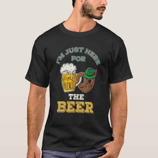 Lederhosen Dirndl Beer Beer Mug Volksfest Bavaria  T-shirt (Voorkant)