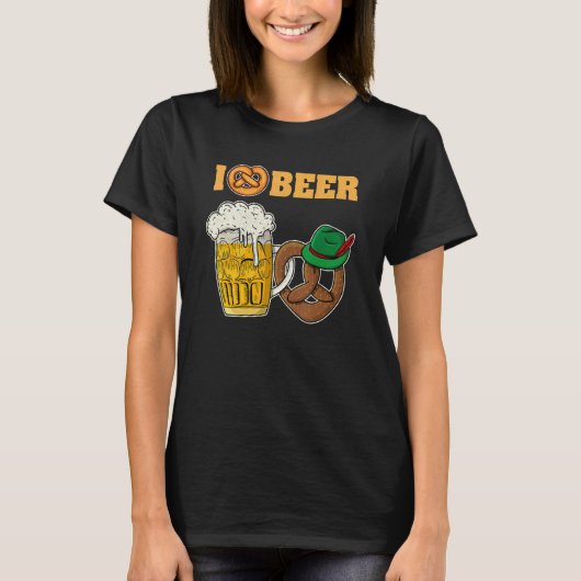 Lederhosen Dirndl Beer Beer Mug Volksfest Bavaria T-shirt (Voorkant)