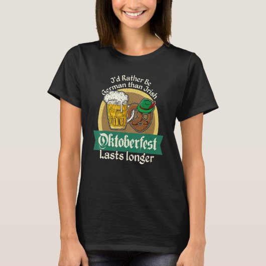 Lederhosen Dirndl Beer Beer Mug Volksfest Bavaria  T-shirt (Voorkant)