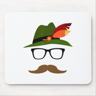 Lederhosen Duits Gezicht Gles Halloween Kostuum Muismat