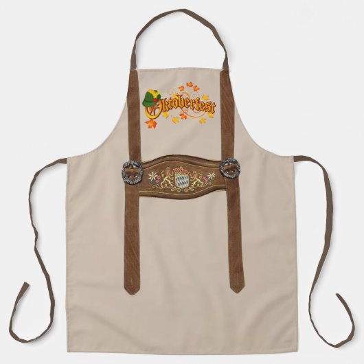 Lederhosen German and Oktoberfest Schort (Voorkant)