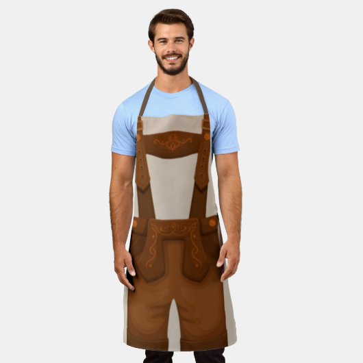 Lederhosen Schort (Gedragen)