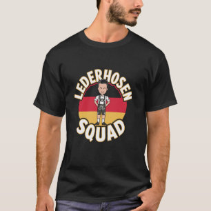 Lederhosen Squad Leuke kleding voor Duitse kostuu T-shirt