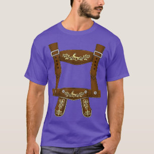 Lederhosen Suspenders Oktoberfest Costume Beieren T-shirt