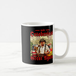 Lederhosen Trump Drinkt Bier Make Great Again Koffiemok